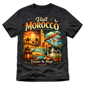 Visit Morocco T-Shirt – Discover the Magic | Premium Travel Graphic Tee